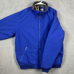 L.L. Bean Jacket Coat Fleece Lined Mens XL Tall Blue Full Zip Pocket Outdoor NEW
